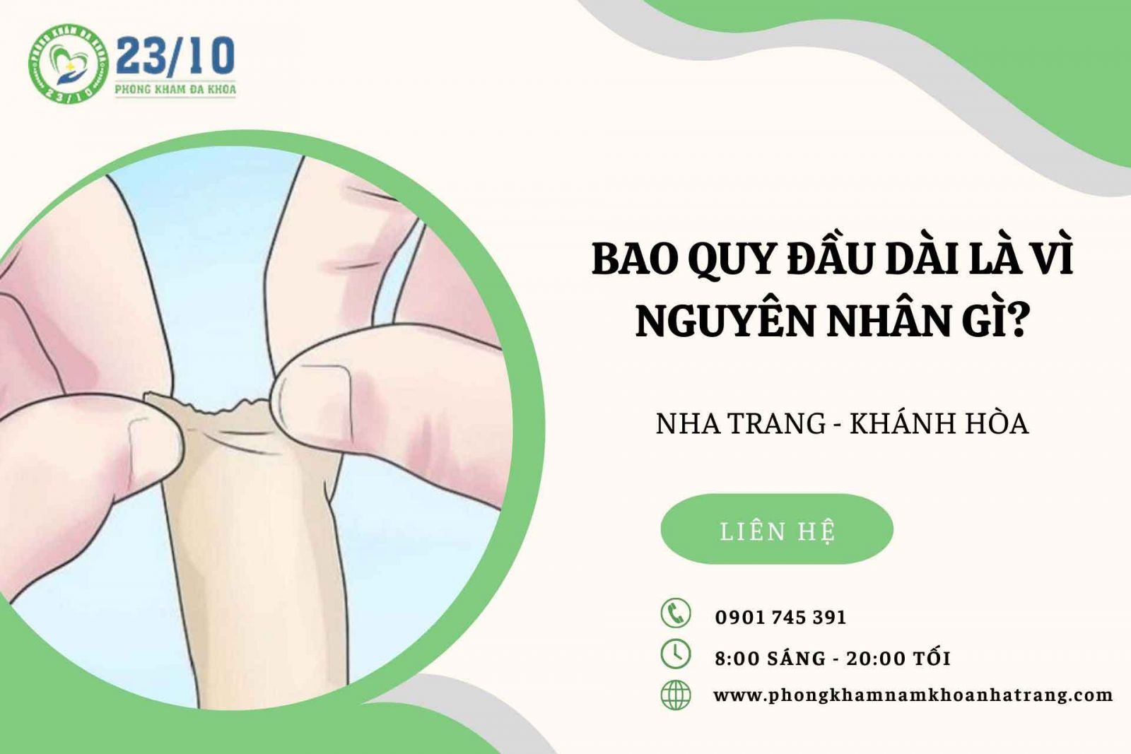 Bao quy đầu dài là vì nguyên nhân gì?