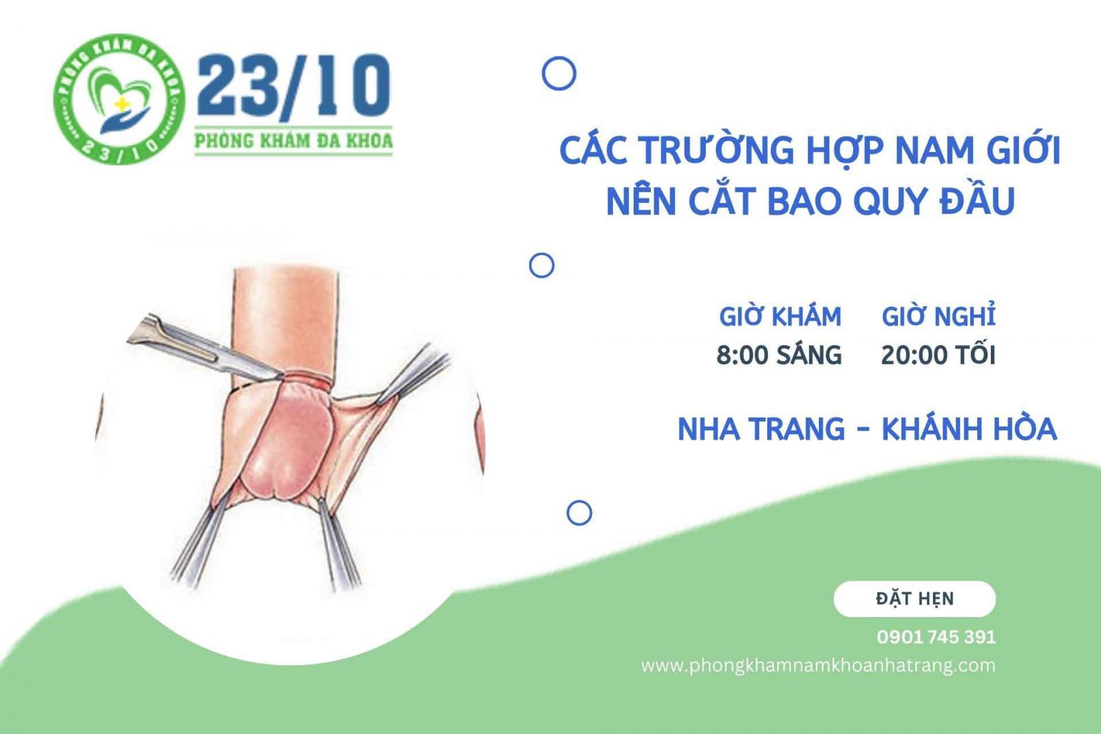 Các trường hợp nam giới nên cắt bao quy đầu