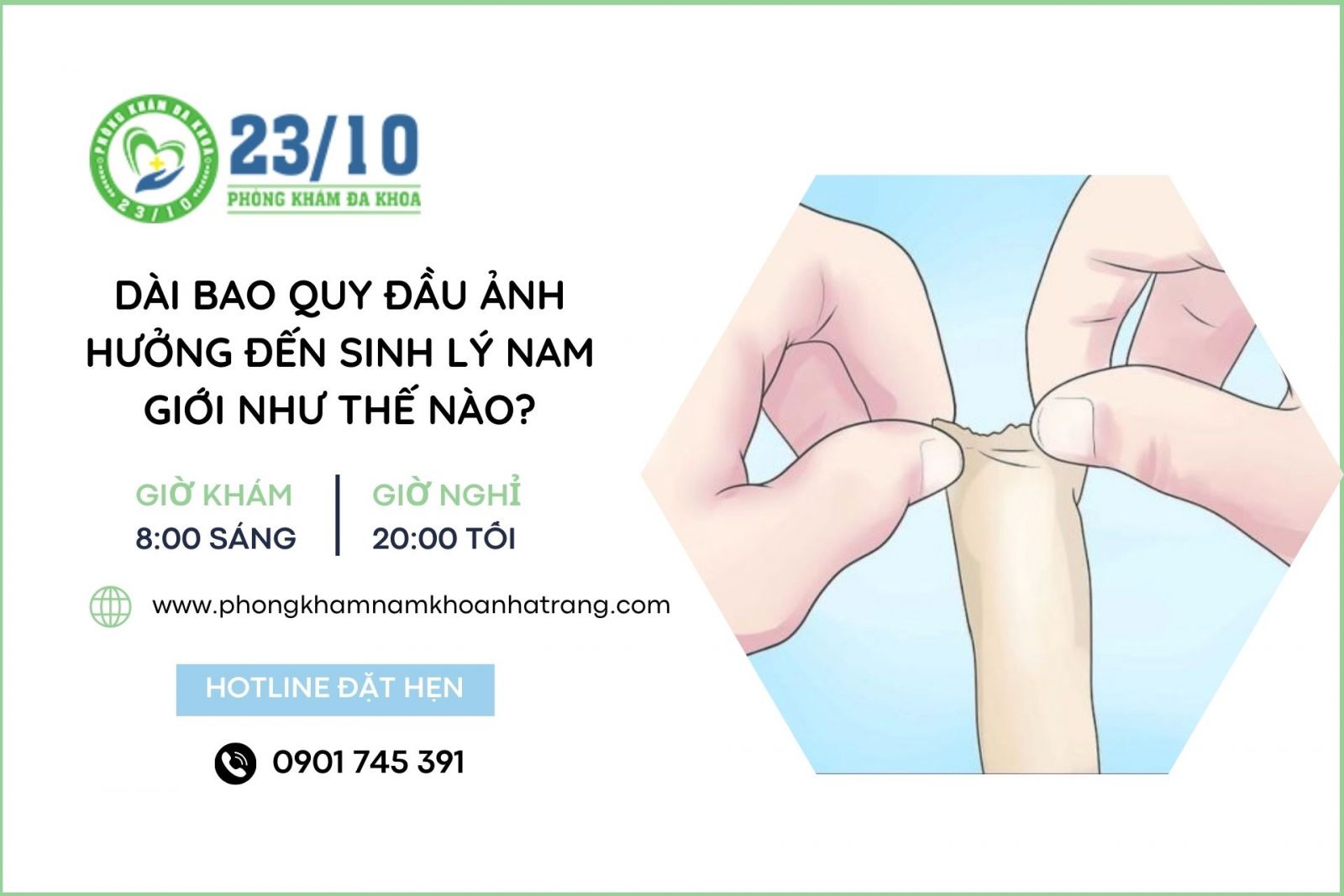 Dài bao quy đầu có ảnh hưởng đến sinh lý nam giới không?