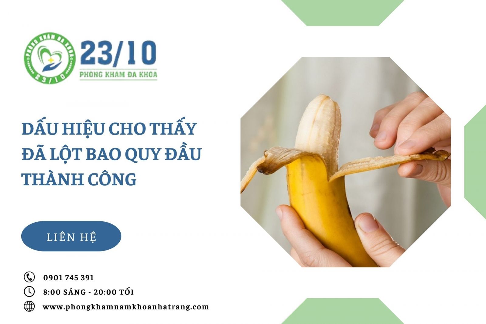 Dấu hiệu cho thấy đã lột bao quy đầu thành công