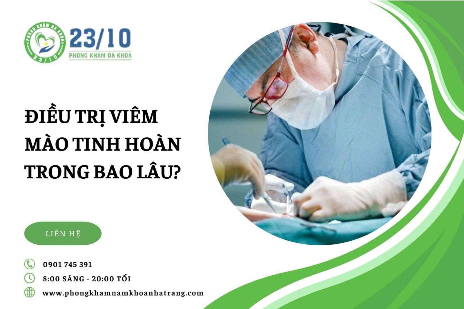Điều trị viêm mào tinh hoàn trong bao lâu?