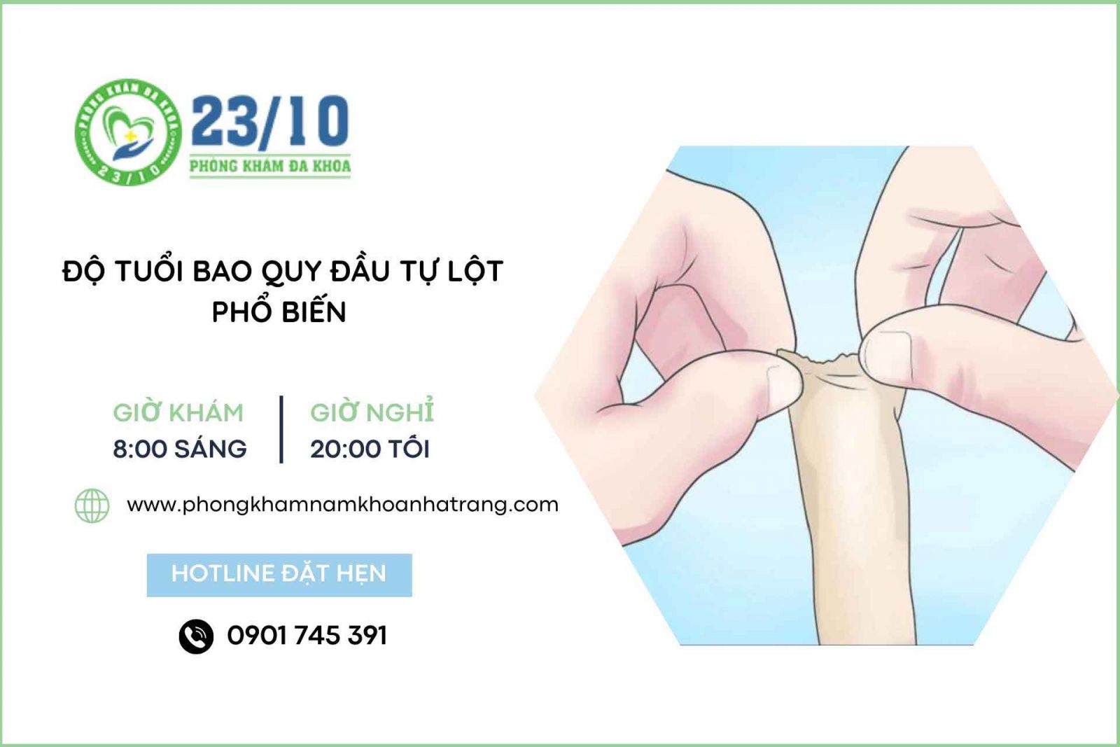 Độ tuổi bao quy đầu tự lột phổ biến