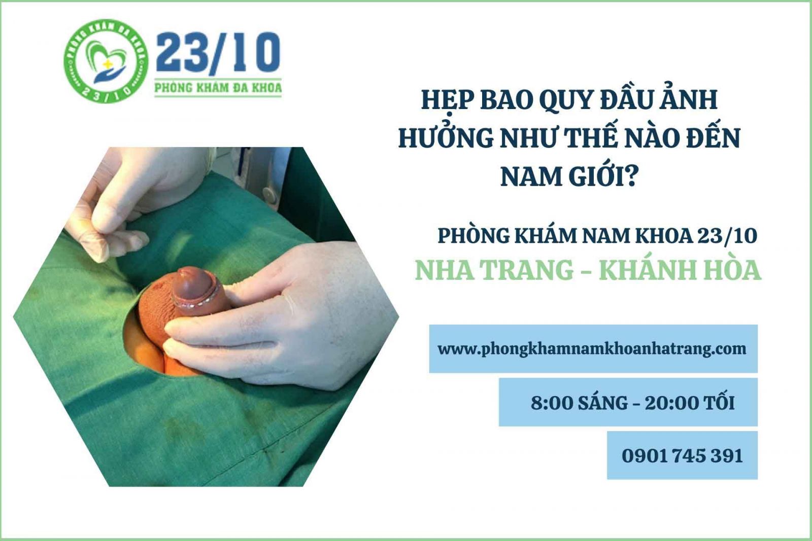 Hẹp bao quy đầu ảnh hưởng như thế nào đến nam giới