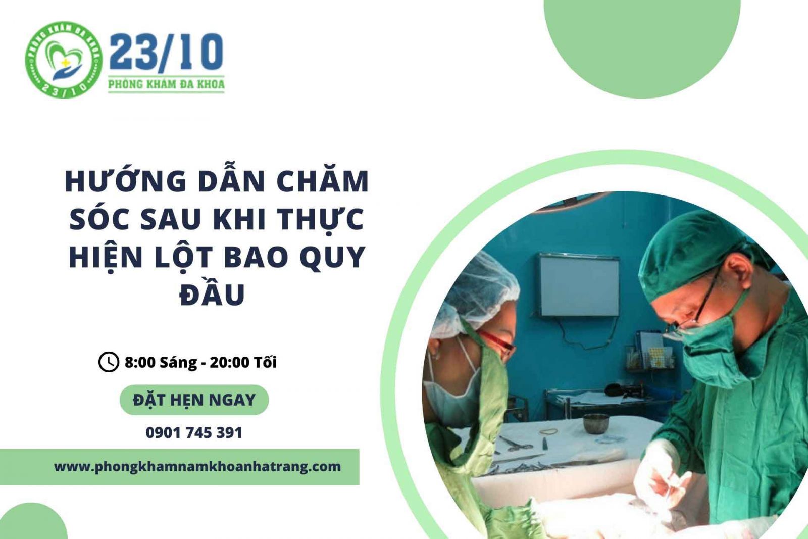Hướng dẫn chăm sóc sau khi thực hiện lột bao quy đầu