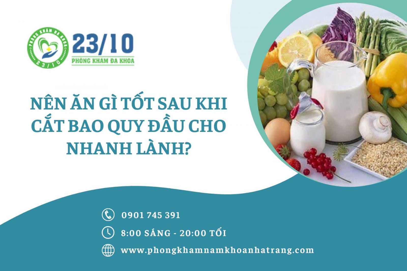 Nên ăn gì tốt sau khi cắt bao quy đầu cho nhanh lành
