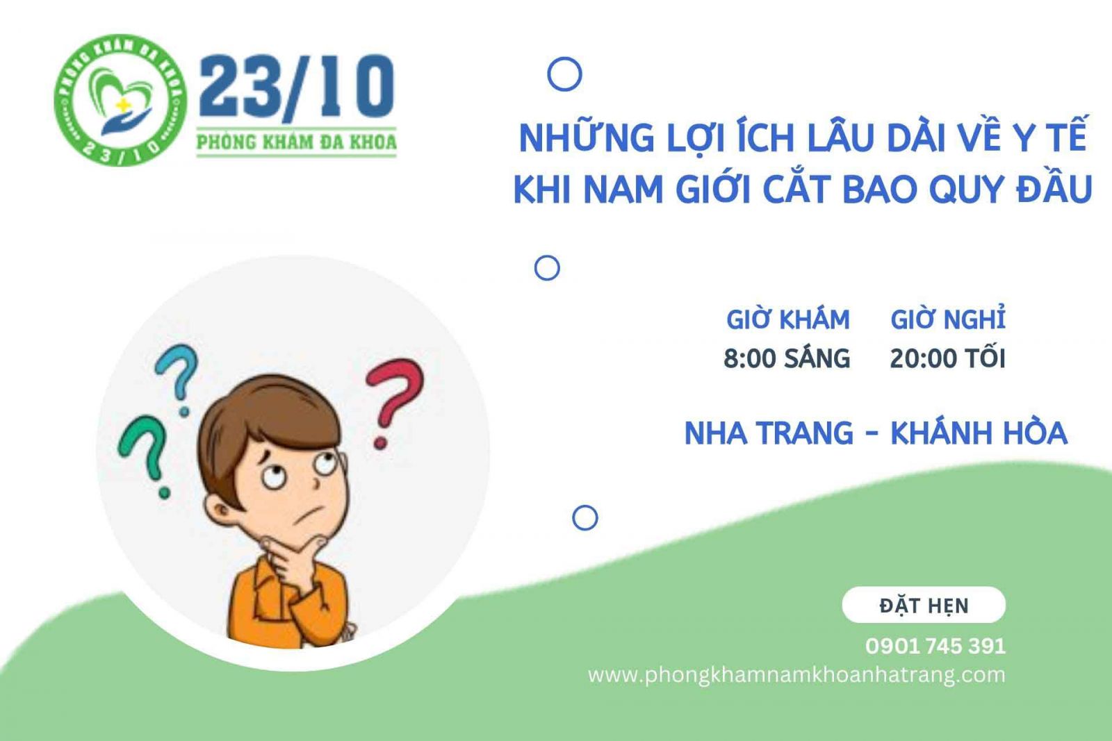 Những lợi ích lâu dài về y tế khi nam giới cắt bao quy đầu