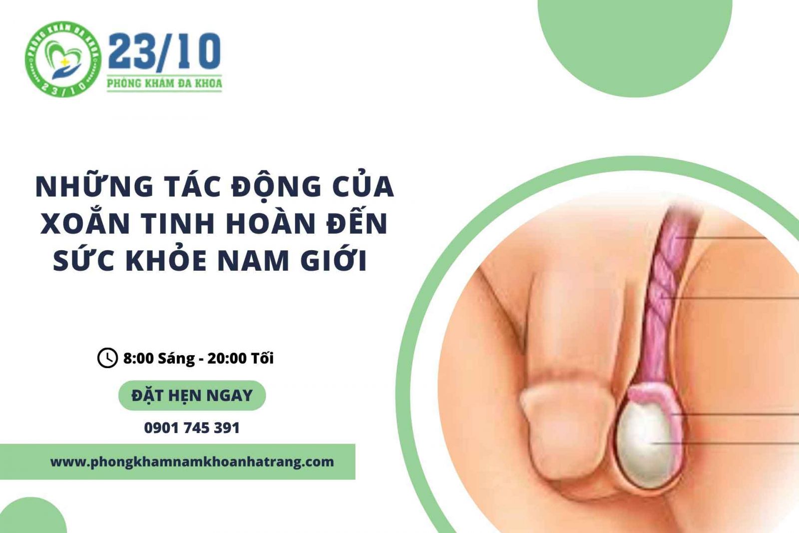 Những tác động của xoắn tinh hoàn đến sức khỏe của nam giới
