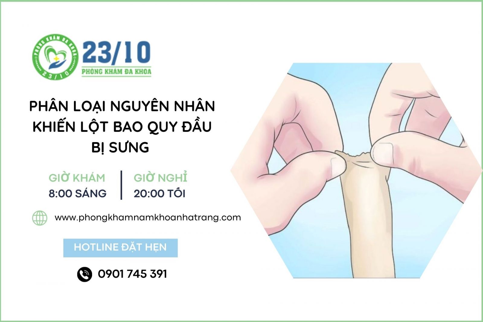 Phân loại nguyên nhân khiến lột bao quy đầu bị sưng