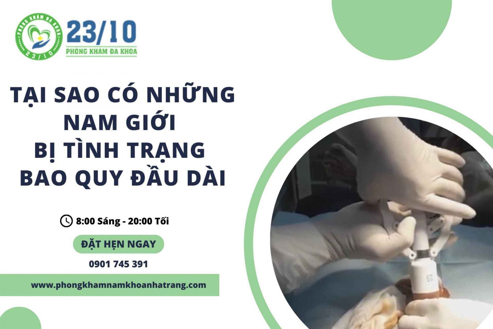 Tại sao có những nam giới bị tình trạng bao quy đầu dài?