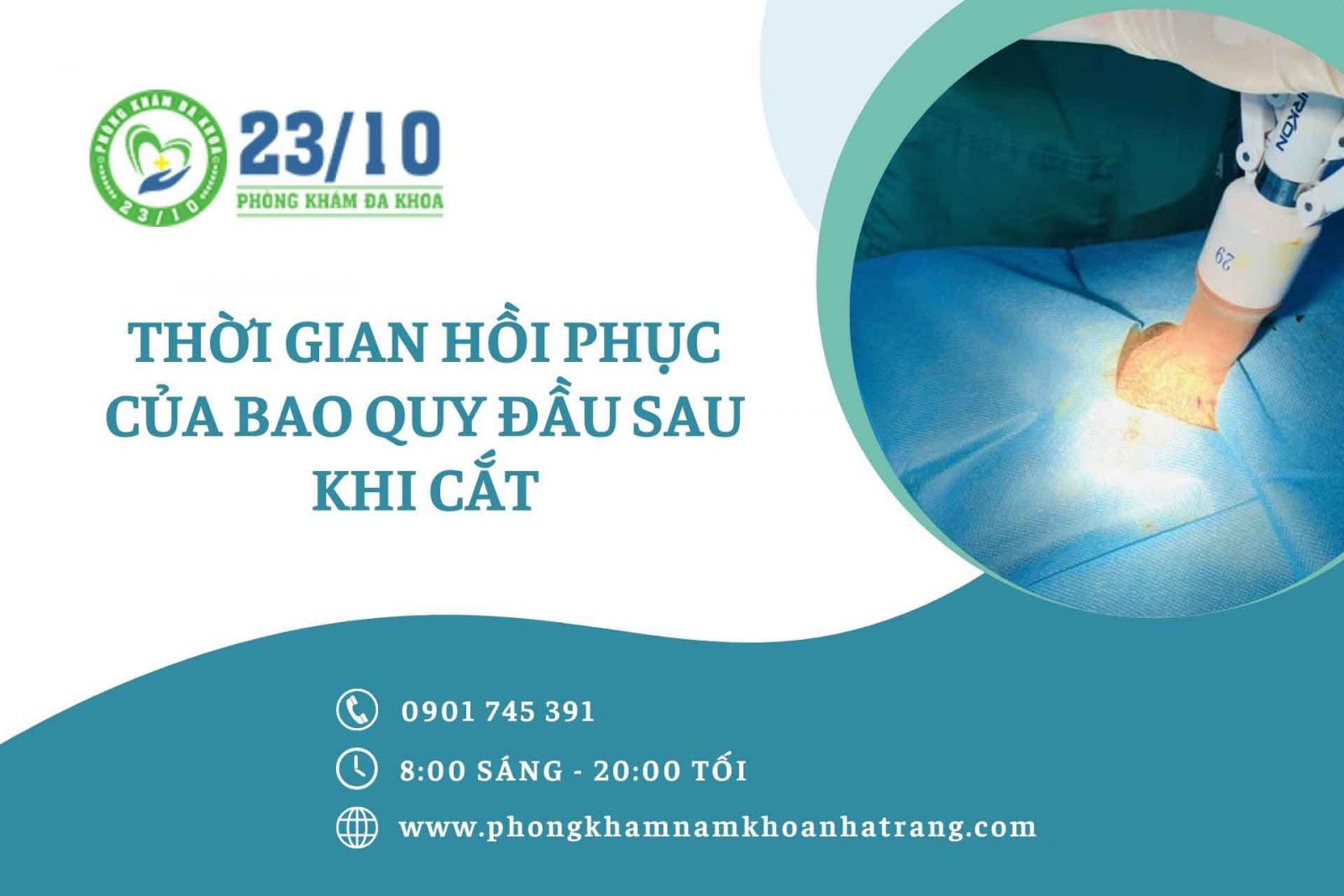 Thời gian hồi phục của bao quy đầu sau khi cắt