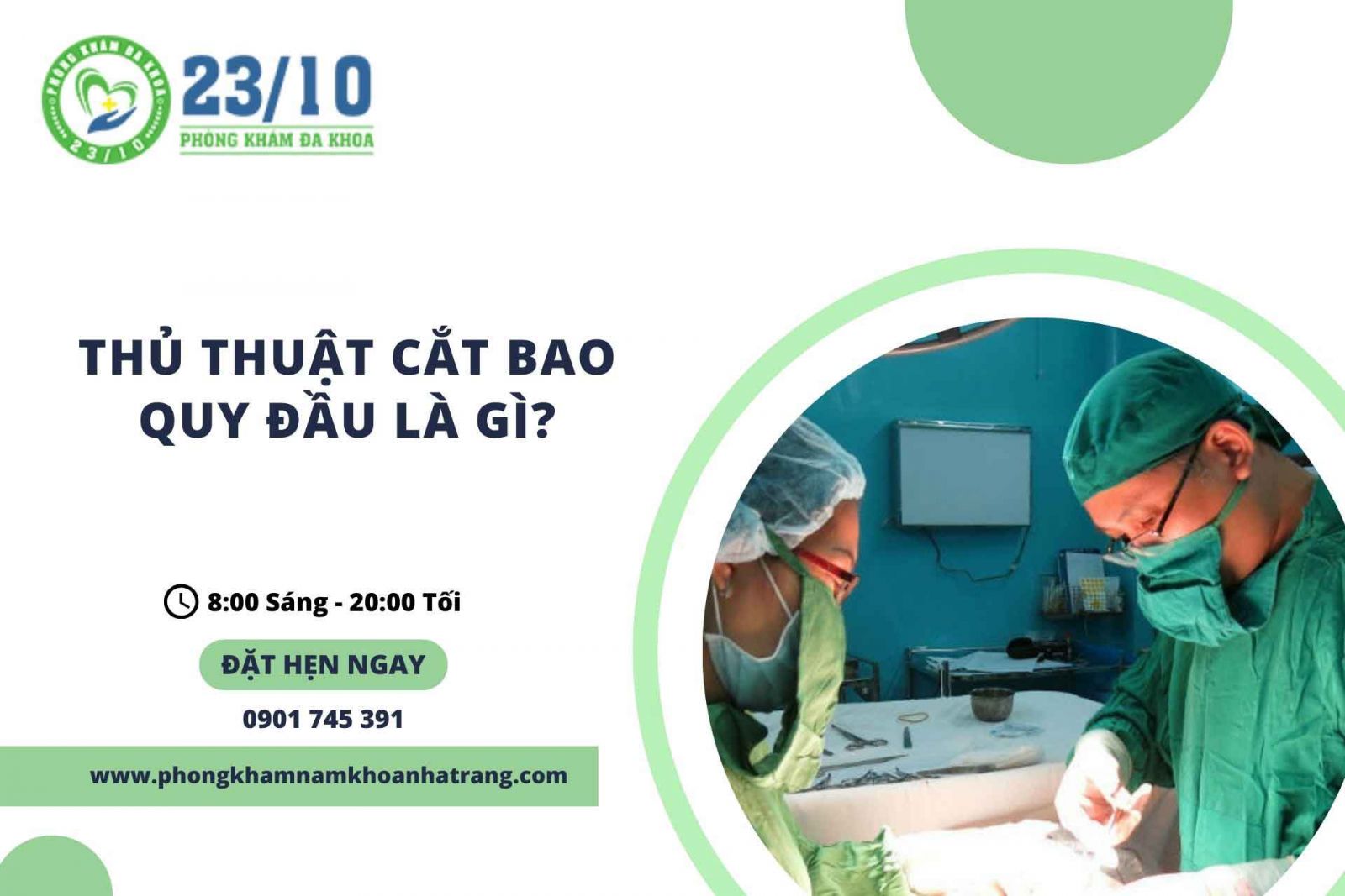 Thủ thuật cắt bao quy đầu là gì?