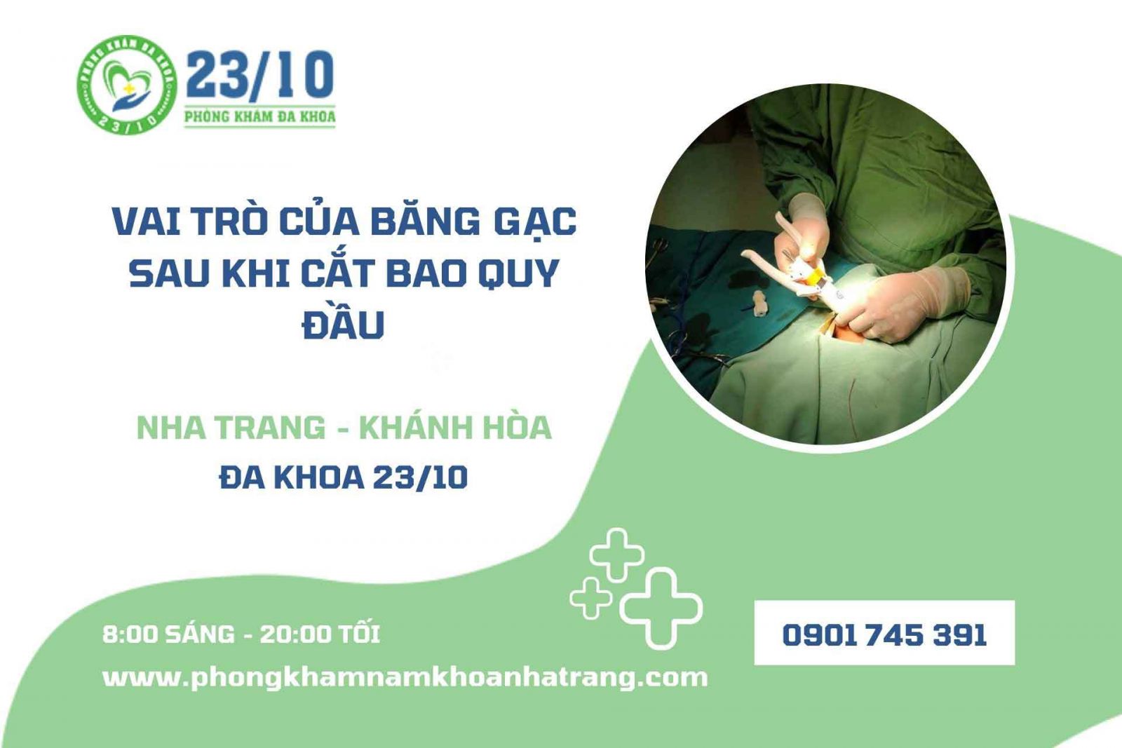 Vai trò của băng gạc sau khi cắt bao quy đầu