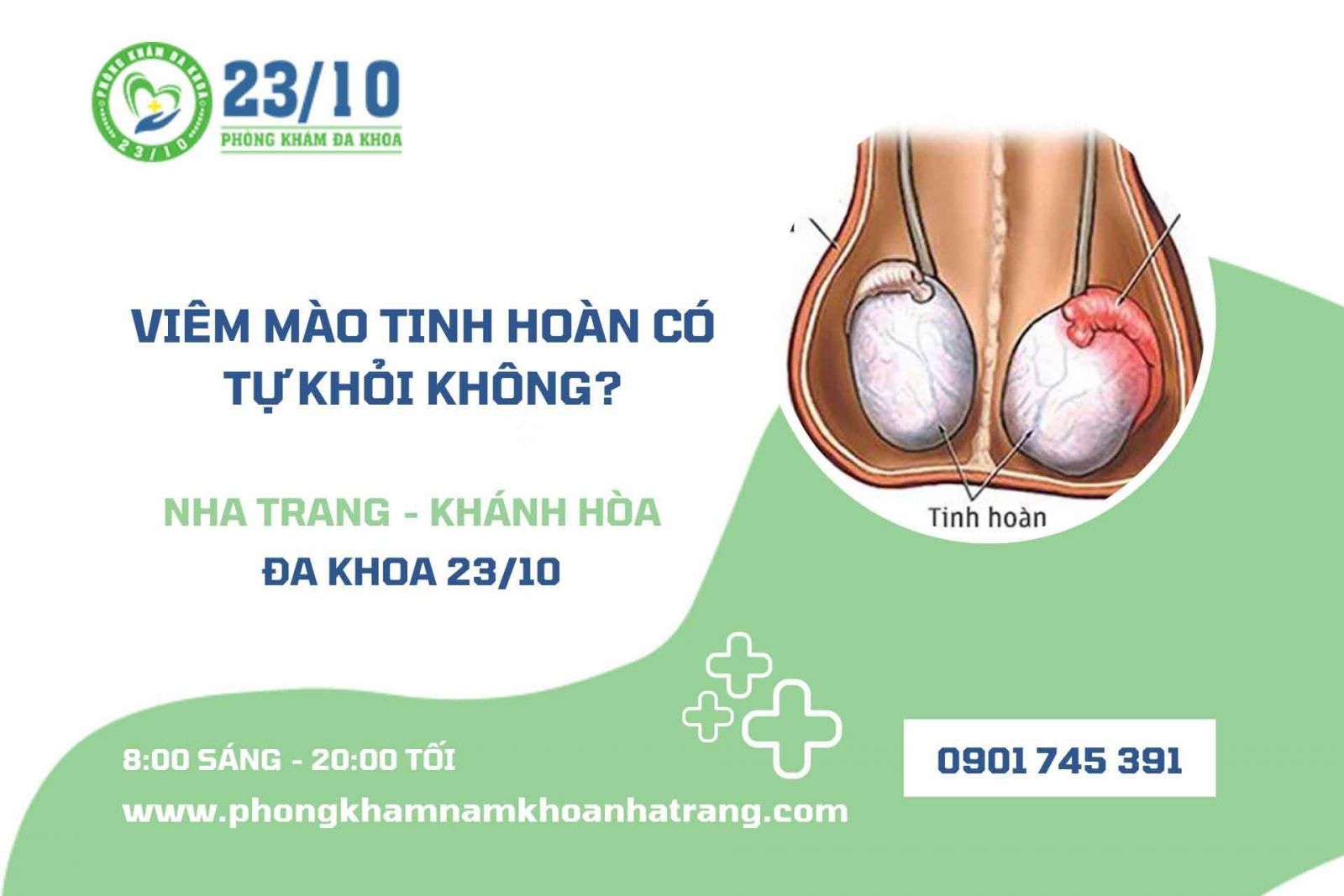 Viêm mào tinh hoàn có tự khỏi không?